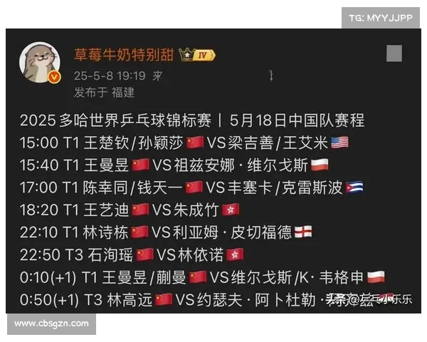 4月11日 今晚19:30中央5套CCTV5直播节目预告 附国乒WTT太原站赛程 4月11日 今晚19:30中央5套CCTV5直播节目预告 附国乒WTT太原站赛程